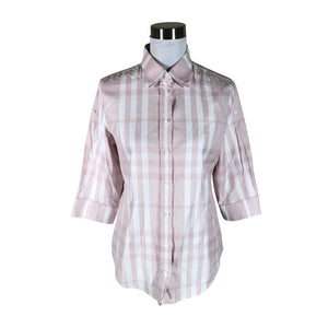 Unisex Burberry - Lühikeste käistega pluus, suurus 38 - Heleroosa (1)