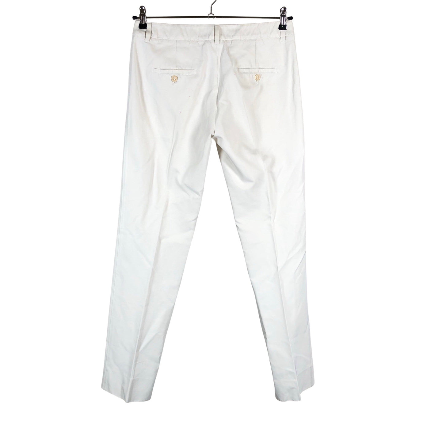Unisex 'S MaxMara - Mittevenivad püksid, suurus 40 - Looduslik valge (2)