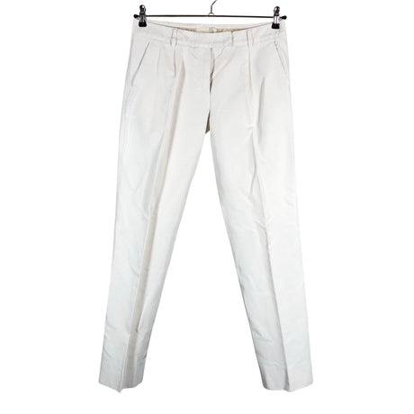 Unisex 'S MaxMara - Mittevenivad püksid, suurus 40 - Looduslik valge ()