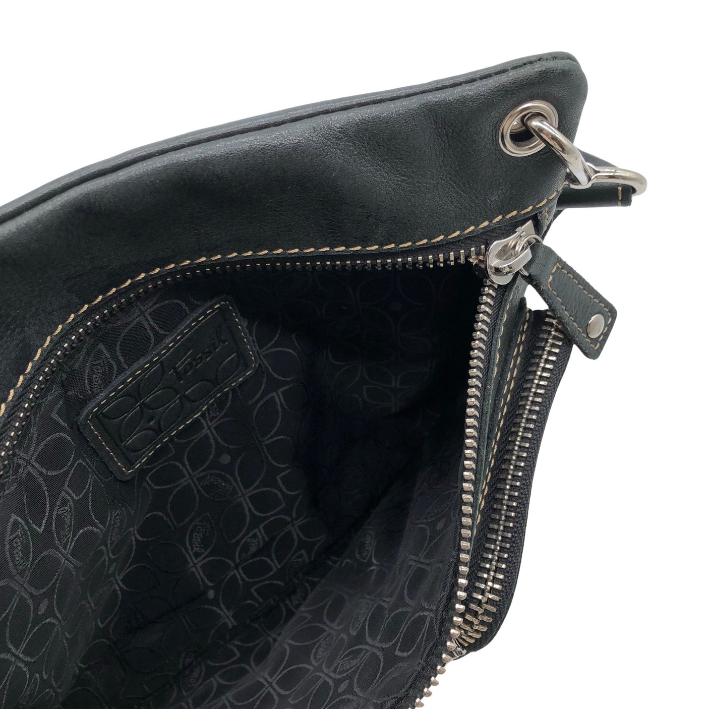 Unisex Fossil - Õlakott, suurus Midi - Must (2)
