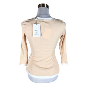 Unisex Chiara Forthi - Trikotaažist pluus, suurus 38 - Beige (2)