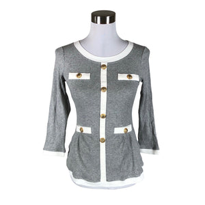 Unisex Chiara Forthi - Trikotaažist pluus, suurus 34 - Hall (1)