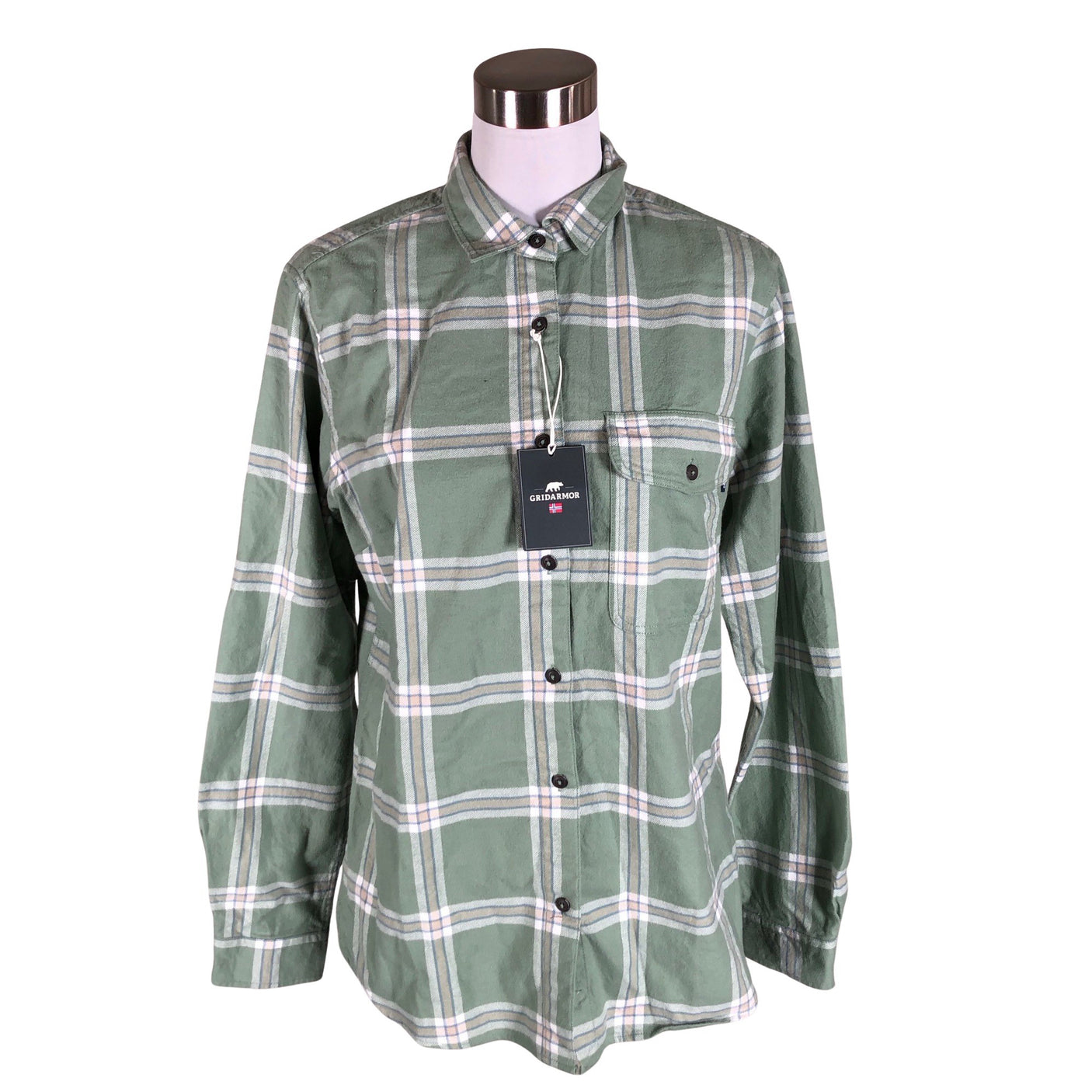 Unisex Gridarmor - Flanellsärk, suurus 40 - Roheline (1)