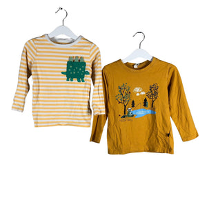 Unisex Keiki - Trikotaažist pluus, suurus 92 - 98 - Kollane (1)