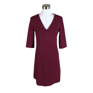 Unisex Massimo Dutti - Õhuke kleit, suurus 38 - Veinipunane (1)