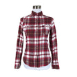 Unisex Lexington - Flanellsärk, suurus 34 - Veinipunane ()