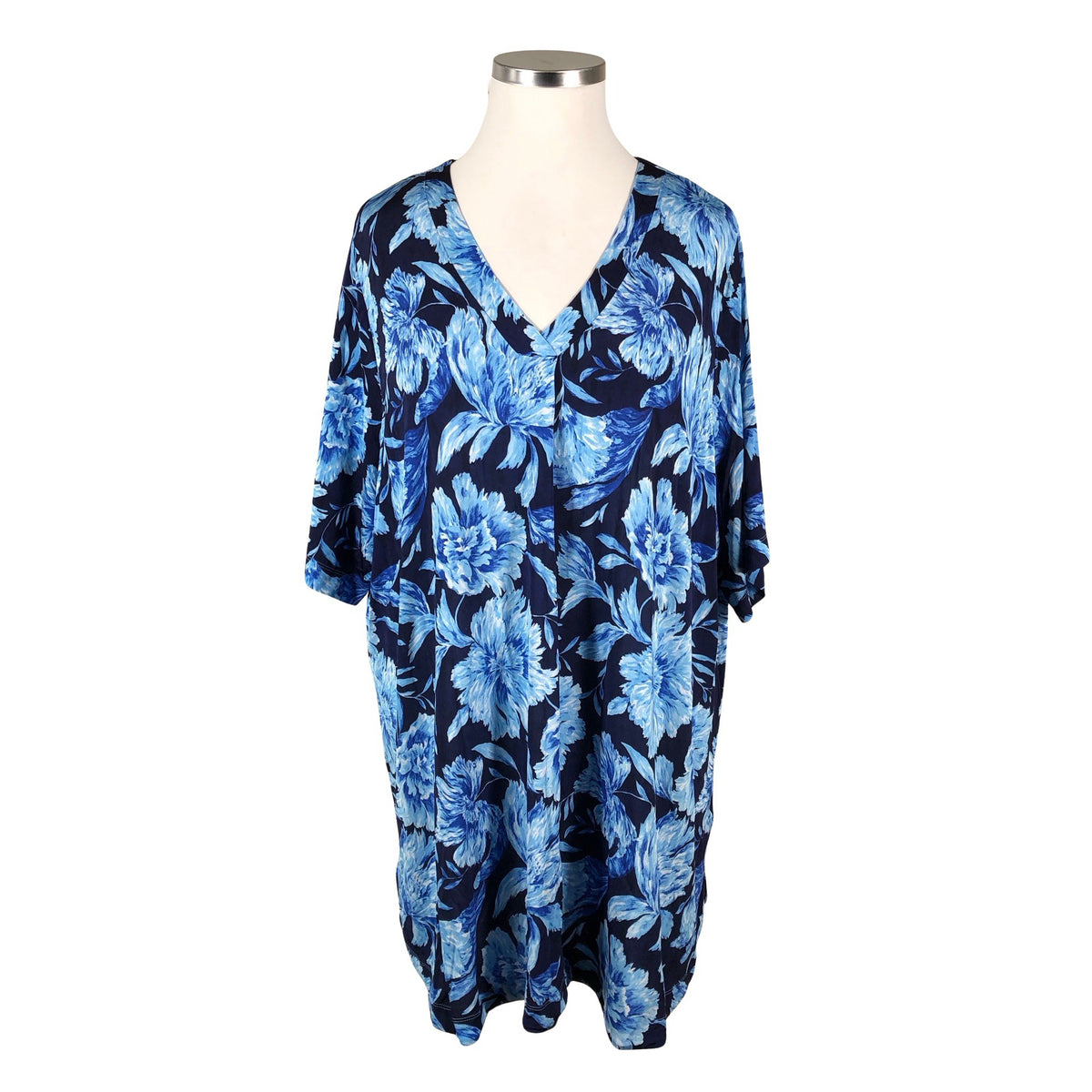 Unisex Ulla Popken - Trikotaažist kleit, suurus 54 - Sinine (1)