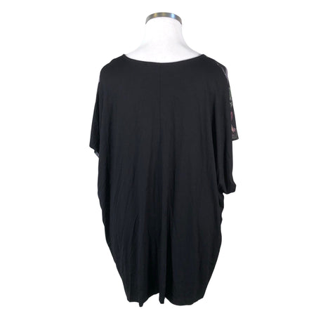 Unisex Ulla Popken - Õhuke tuunika, suurus 54 - Must (2)