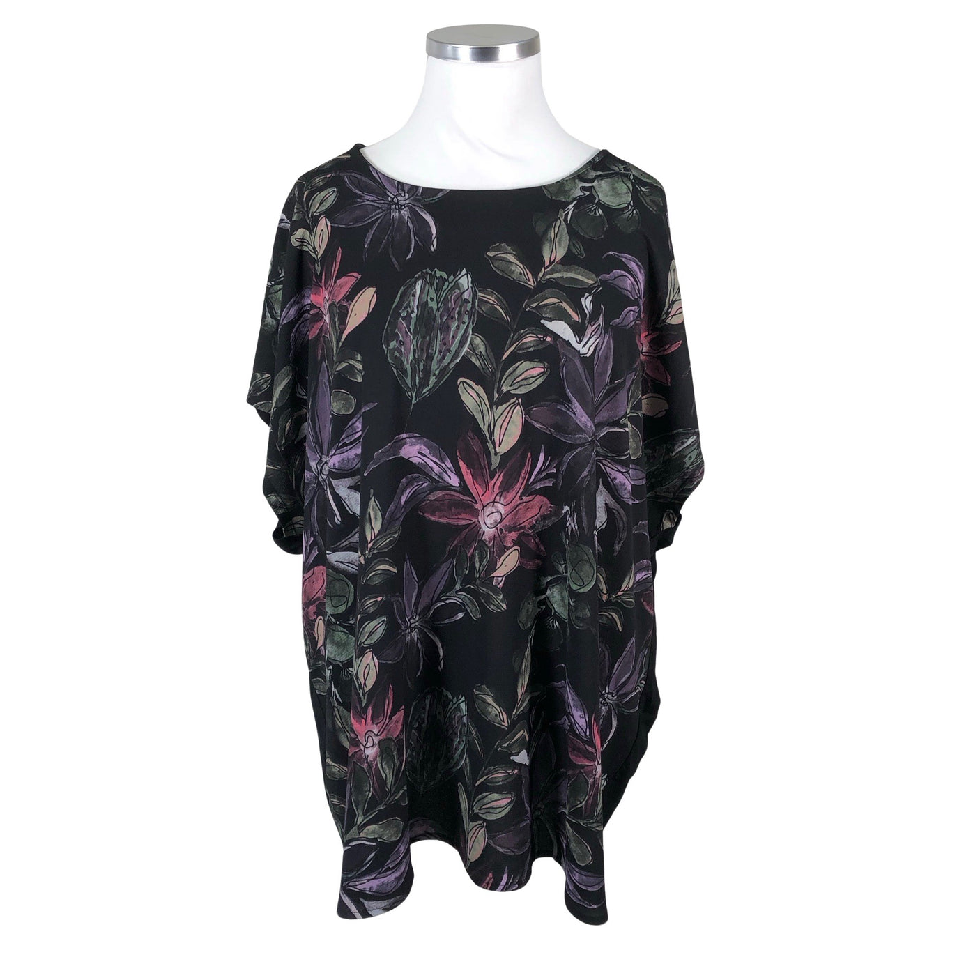 Unisex Ulla Popken - Õhuke tuunika, suurus 54 - Must (1)