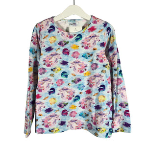 Unisex Pop & Co Helsinki - Trikotaažist pluus, suurus 122 - 128 - Helesinine (1)