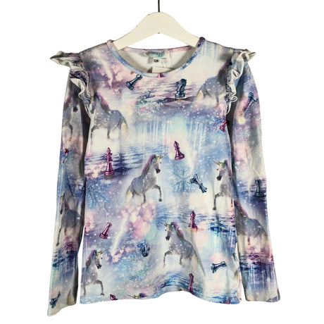 Unisex Pop & Co Helsinki - Trikotaažist pluus, suurus 122 - 128 - Helesinine ()