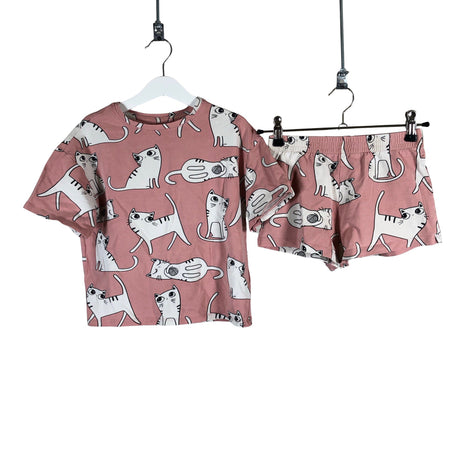 Unisex Next - Lühike pükskostüüm, suurus 116 - 122 - Heleroosa ()