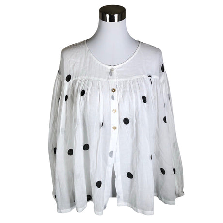 Unisex Bohéme - Pluus, suurus 40 - Valge ()