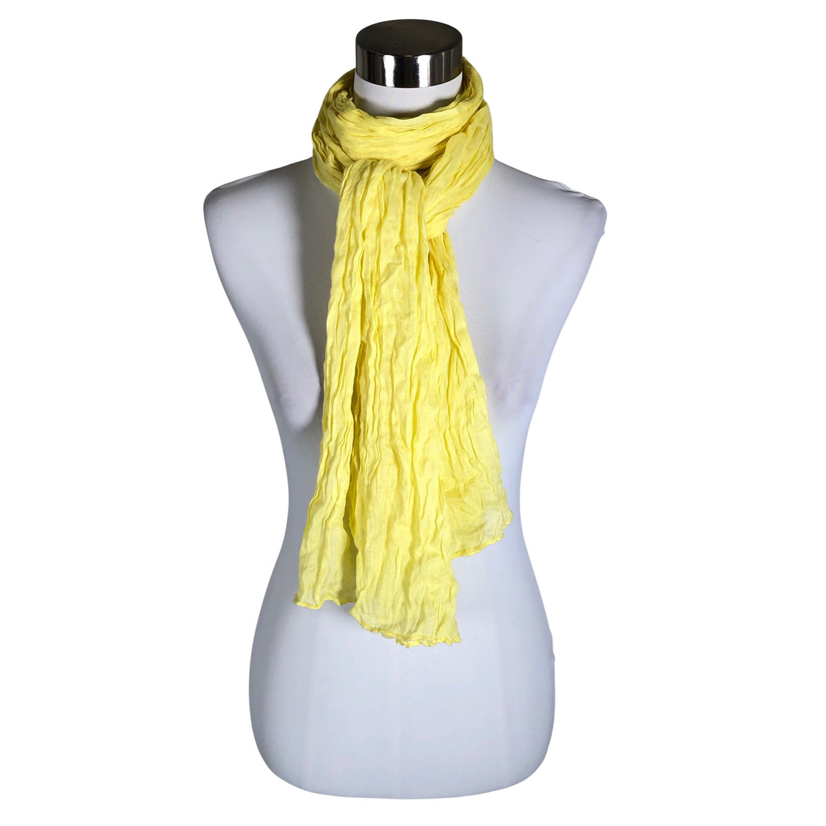 Unisex Fransa - Õhuke sall, suurus Midi - Kollane (1)