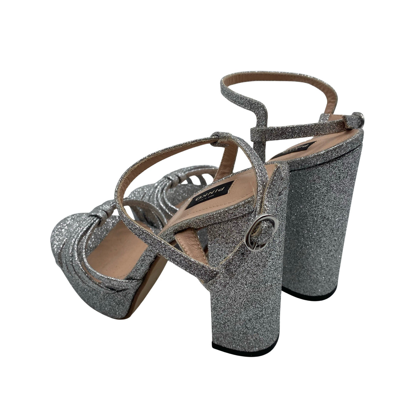 Unisex Pinko - Pidulikud kontsakingad, suurus 36 - Hõbe (2)