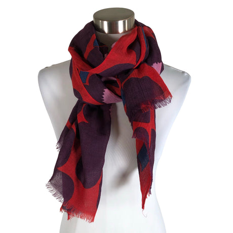 Unisex Marimekko - Õhuke sall, suurus Maxi - Punane ()