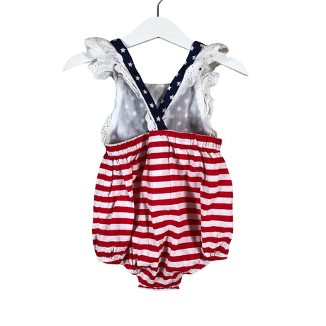 Unisex Bonnie Baby - Lühike pükskostüüm, suurus 80 - 86 - Punane (2)