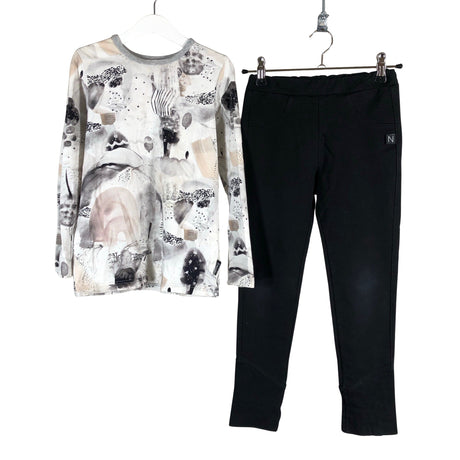 Unisex OMIN - Trikotaažist pluus, suurus 122 - 128 - Looduslik valge ()