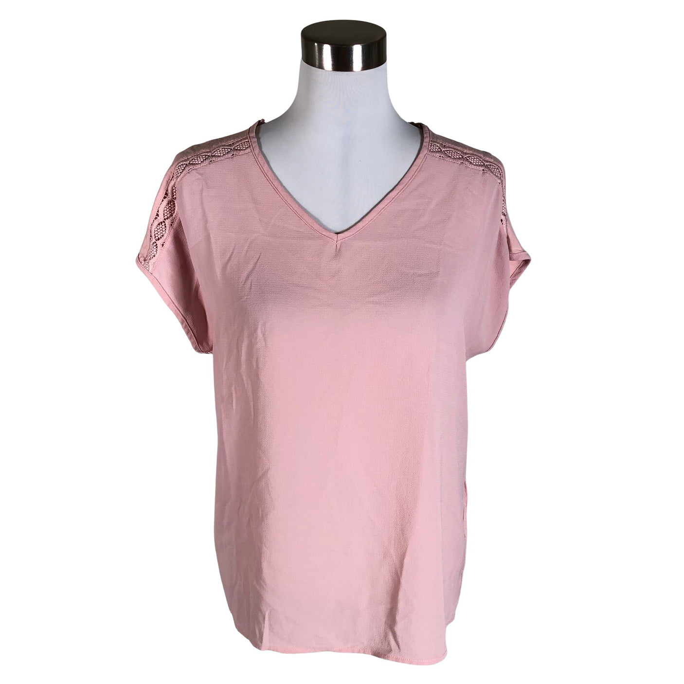 Unisex Esprit - Lühikeste käistega pluus, suurus 40 - Heleroosa (1)