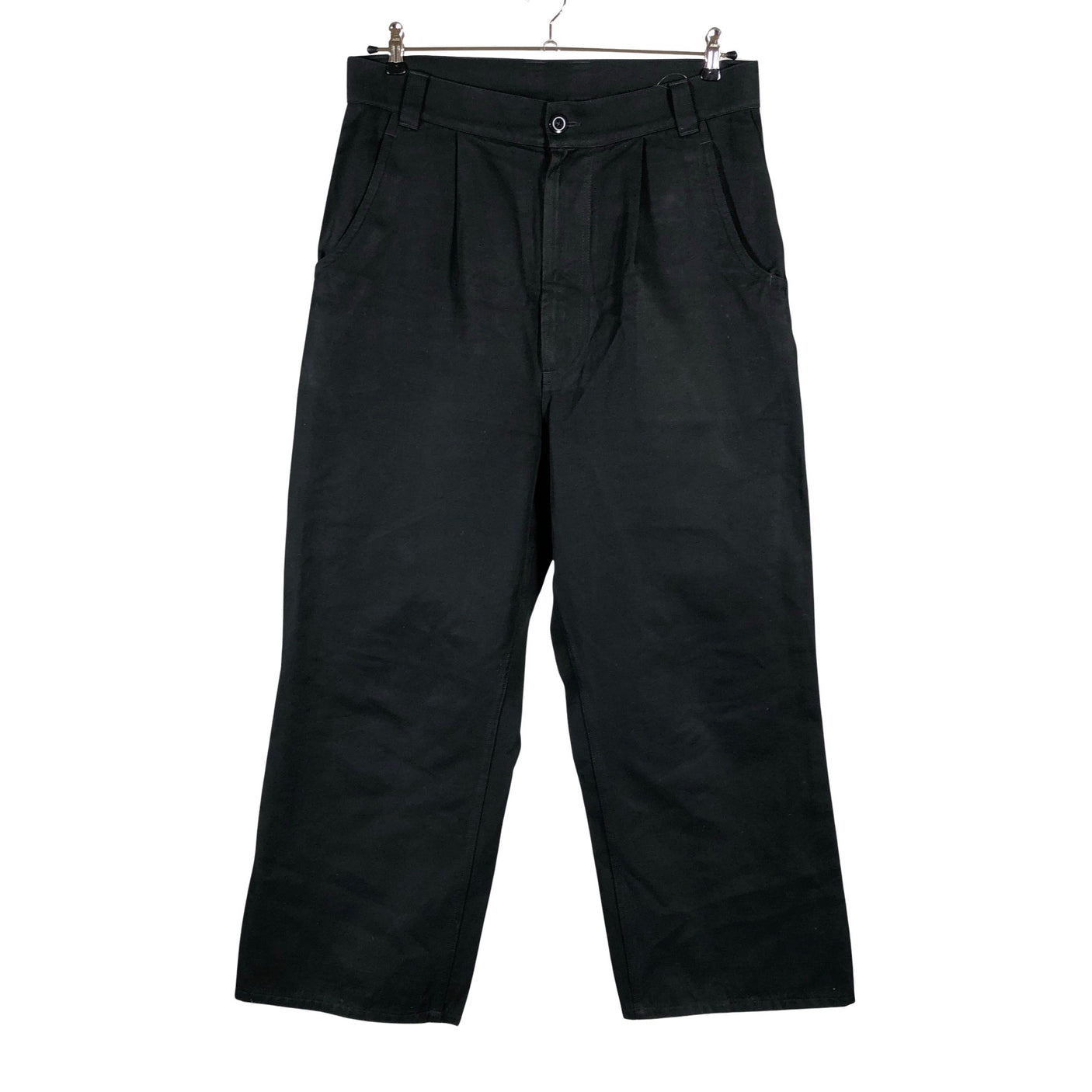 Unisex Margaret Howell - Mittevenivad püksid, suurus 40 - Must (1)