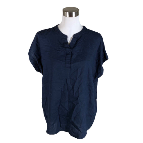 Unisex Fransa - Lühikeste käistega pluus, suurus 40 - Sinine ()