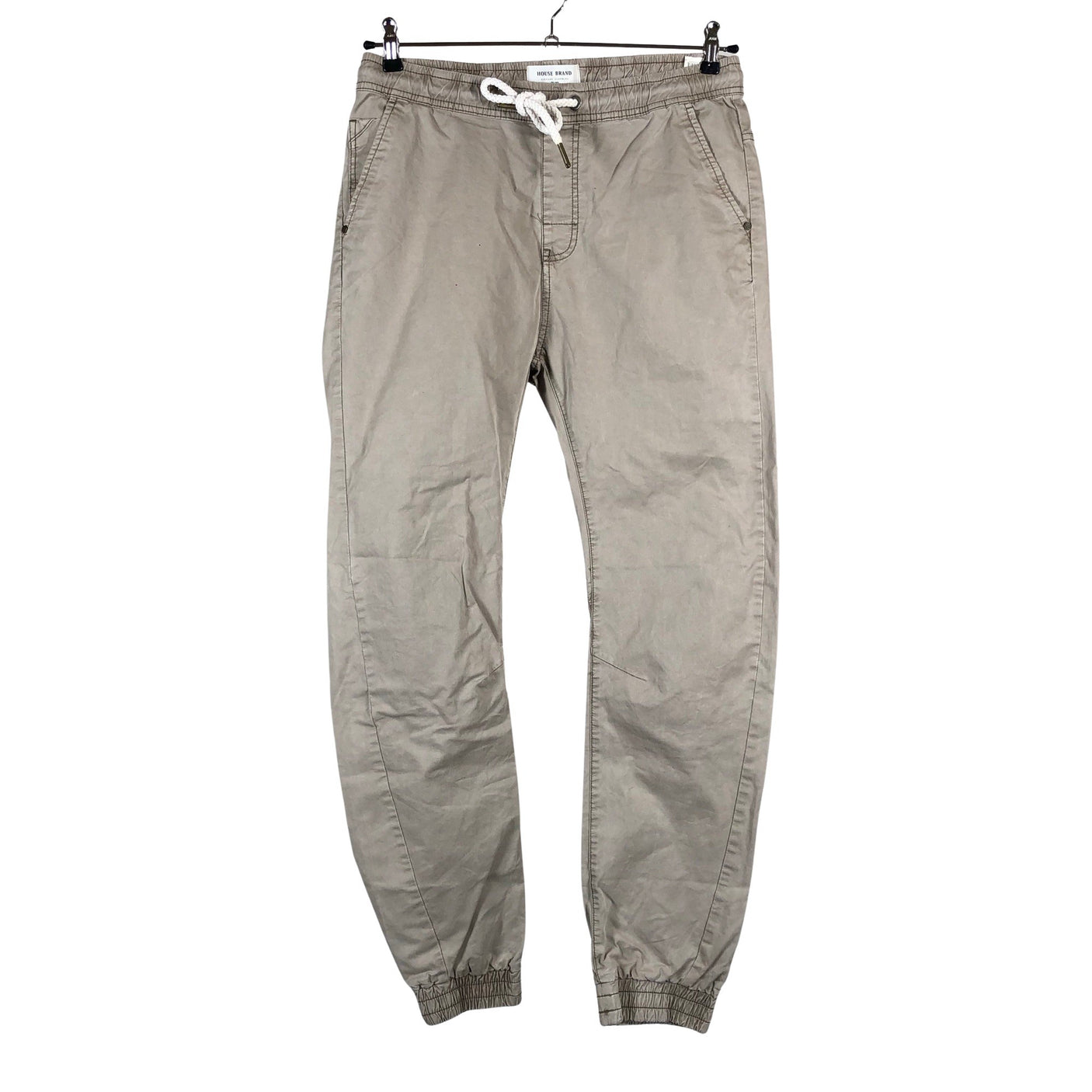 Unisex House Brand - Mittevenivad püksid, suurus 38 - Beige (1)