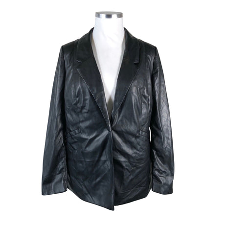 Unisex Ulla Popken - Nahktagi, suurus 44 - Must ()