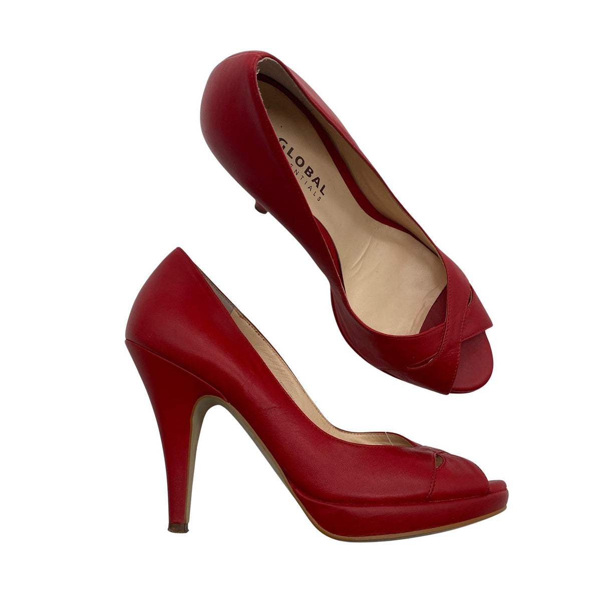 Unisex Global - Lahtise ninaga kontsakingad, suurus 37 - Punane (1)