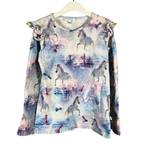 Unisex Pop & Co Helsinki - Trikotaažist pluus, suurus 128 - 134 - Lilla (1)