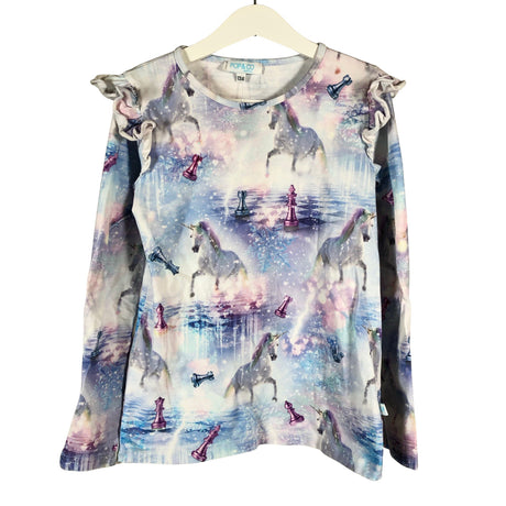 Unisex Pop & Co Helsinki - Trikotaažist pluus, suurus 128 - 134 - Lilla ()