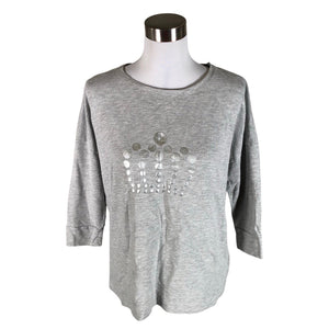 Unisex me&i - Trikotaažist pluus, suurus 38 - Hall (1)