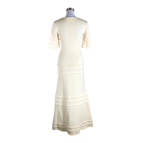 Unisex Karelinka - Kootud kleit, suurus 36 - Looduslik valge (2)