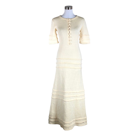 Unisex Karelinka - Kootud kleit, suurus 36 - Looduslik valge ()