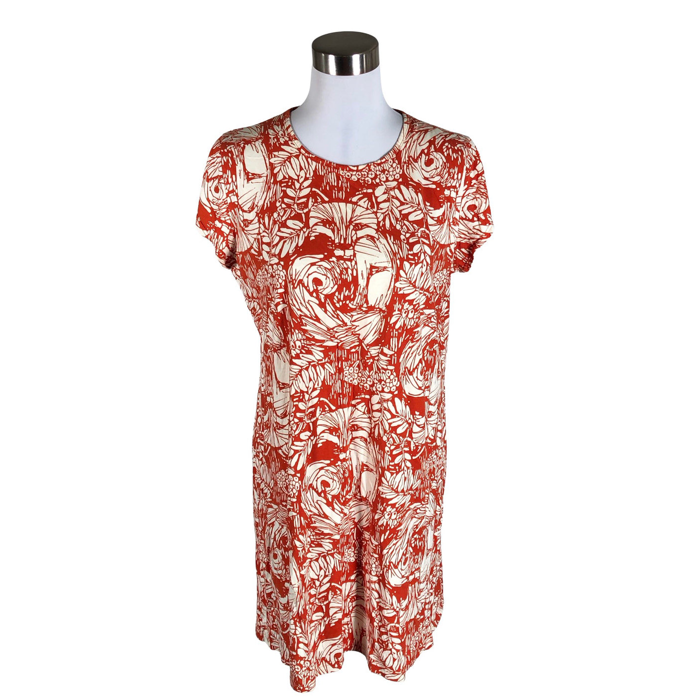 Unisex Nanso - Trikotaažist kleit, suurus 38 - Oranž (1)
