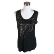 Unisex Nü - Trikotaažist topp, suurus 40 - Must ()