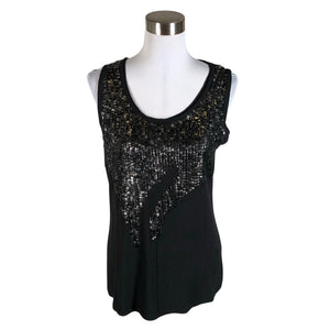 Unisex Nü - Trikotaažist topp, suurus 40 - Must (1)