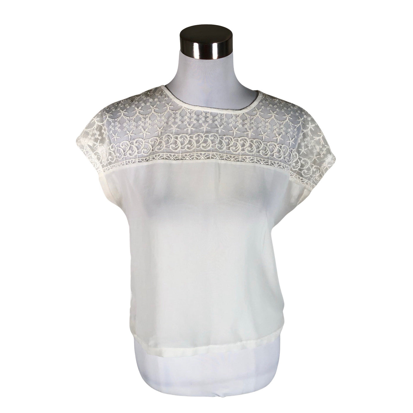 Unisex Selected - Lühikeste käistega pluus, suurus 36 - Valge (1)