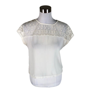 Unisex Selected - Lühikeste käistega pluus, suurus 36 - Valge (1)