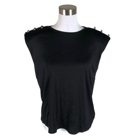 Unisex Massimo Dutti - Lühikeste käistega pluus, suurus 38 - Must ()