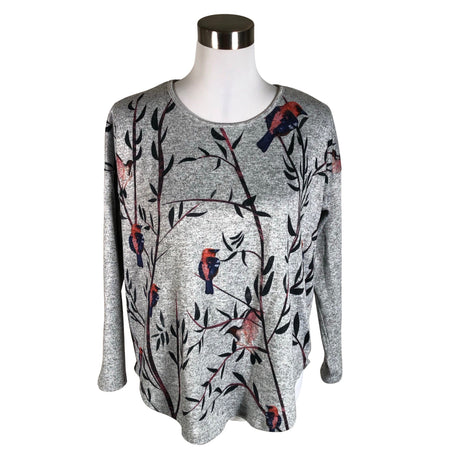 Unisex Monton - Trikotaažist pluus, suurus 40 - Hall ()