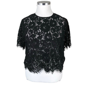 Unisex Ivy & Oak - Lühikeste käistega pluus, suurus 44 - Must (1)