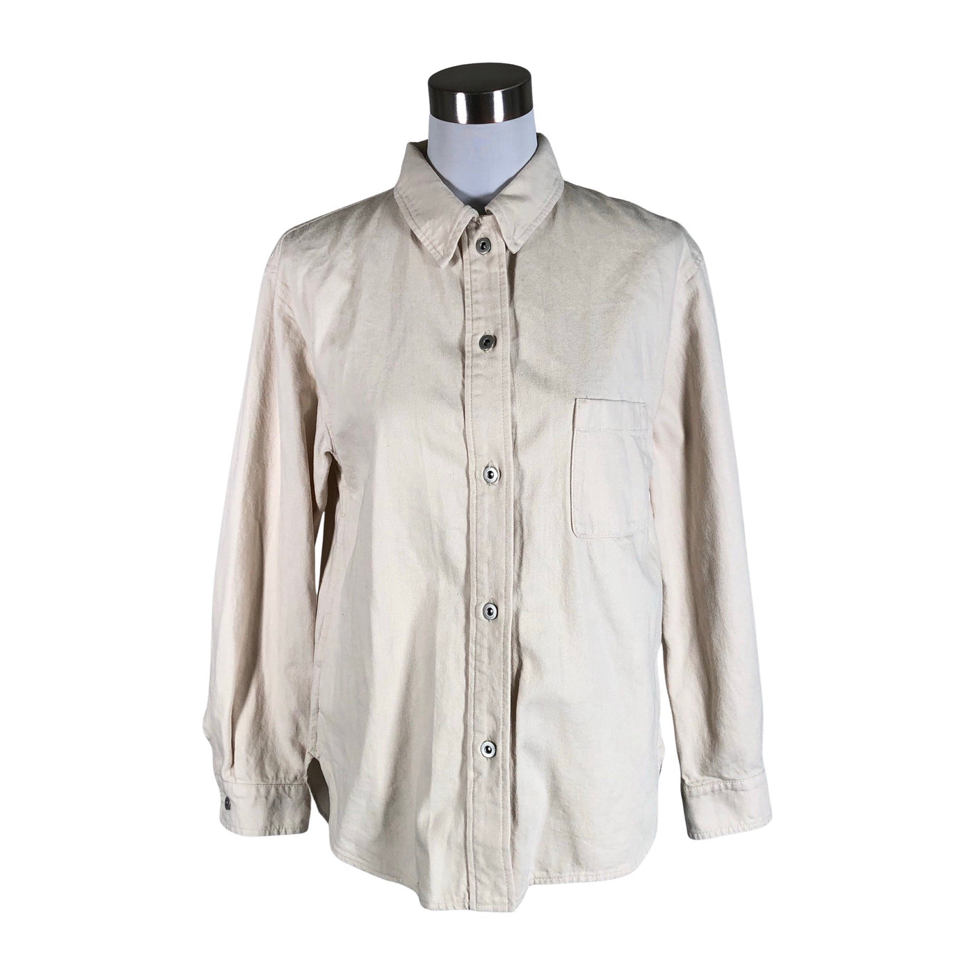 Unisex Uniqlo - Teksasärk, suurus 34 - Beige (1)