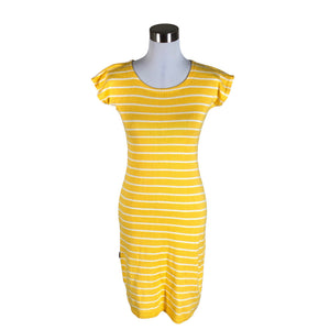 Unisex Kaino - Kootud kleit, suurus 34 - Kollane (1)