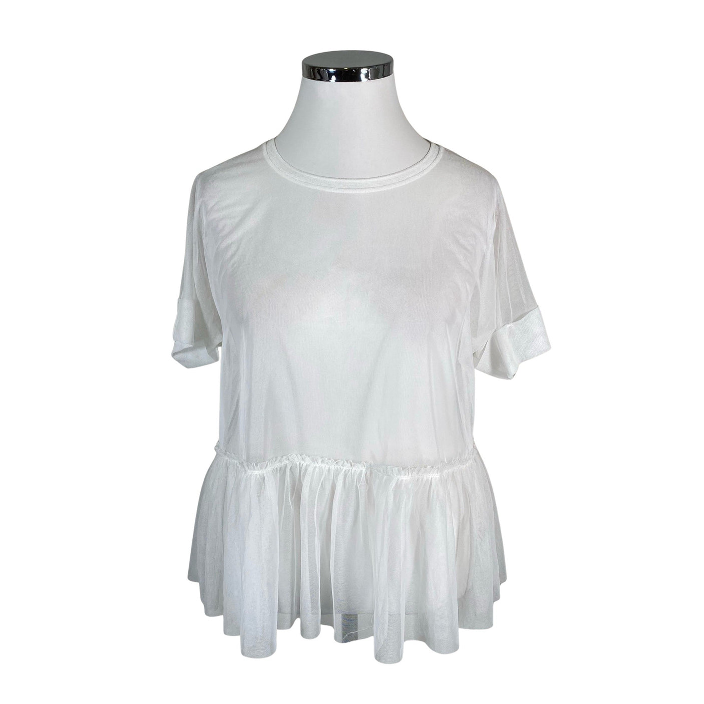 Unisex Next - Lühikeste käistega pluus, suurus 42 - Valge (1)