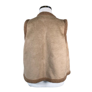 Unisex Marta - Kunstkarusnahast vest, suurus 42 - Beige (2)