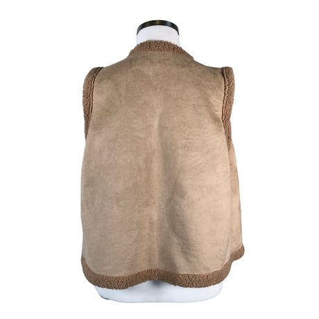 Unisex Marta - Kunstkarusnahast vest, suurus 42 - Beige (2)