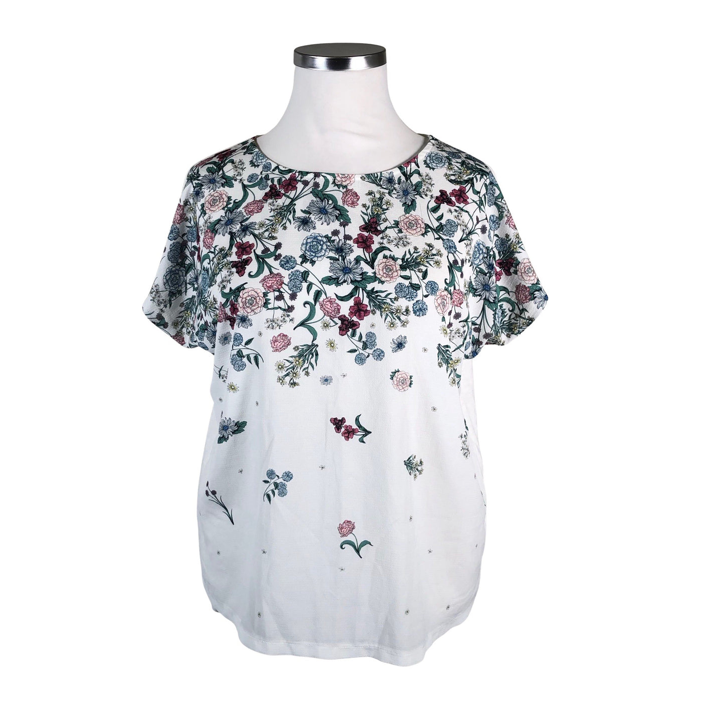 Unisex Esprit - Lühikeste käistega pluus, suurus 42 - Valge (1)