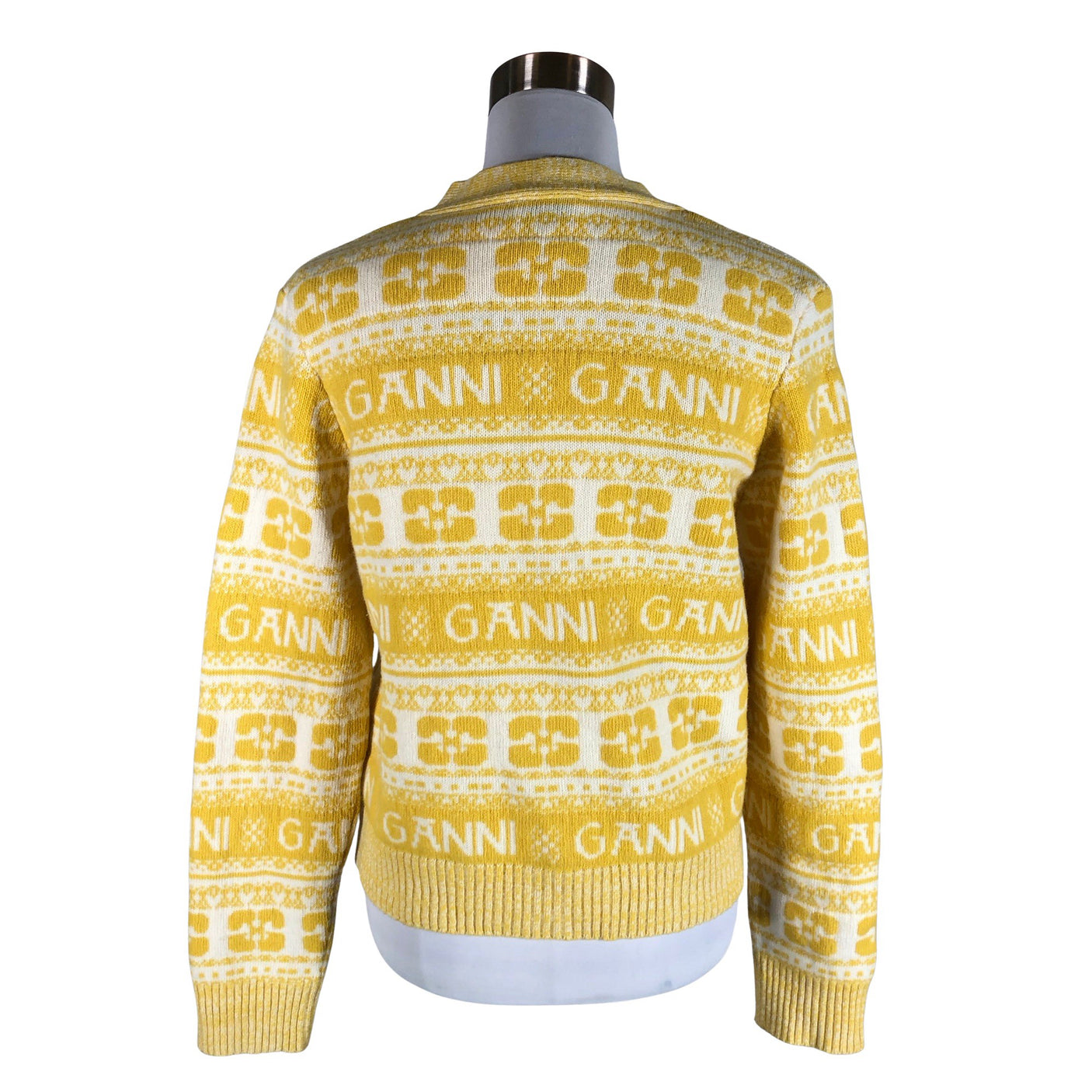 Unisex Ganni - Kardigan, suurus 38 - Kollane (2)