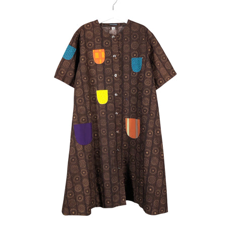Unisex Marimekko - Mitteveniv kleit, suurus 146 - 152 - Pruun ()