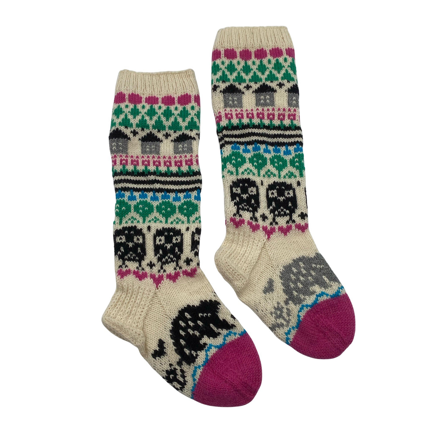 Unisex Handmade - Villased sokid, suurus 38 - Looduslik valge (1)